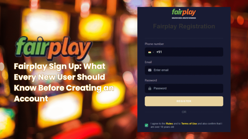 Fairplay Sign up
